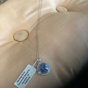 Sterling Silver Swarovski Pendant Necklace.